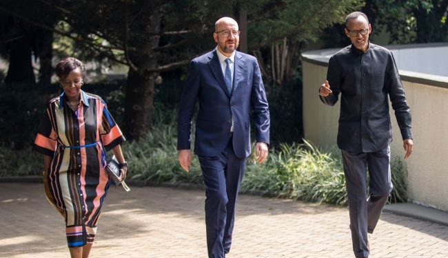 Covid-19 : Charles Michel et Mushikiwabo au Rwanda