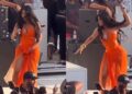 Musique: Cardi B lance son micro vers une fan en plein concert